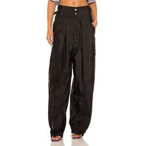 Isabel Marant "Olga" Silk Track Pants in Black, size 34. Fits size 0-2